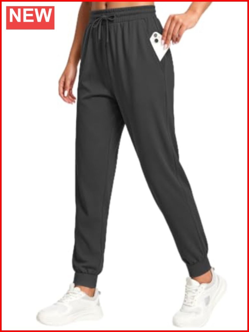 Women's Joggers Sweatpants with Pockets Tapered Fit Gym Activewear Lounge